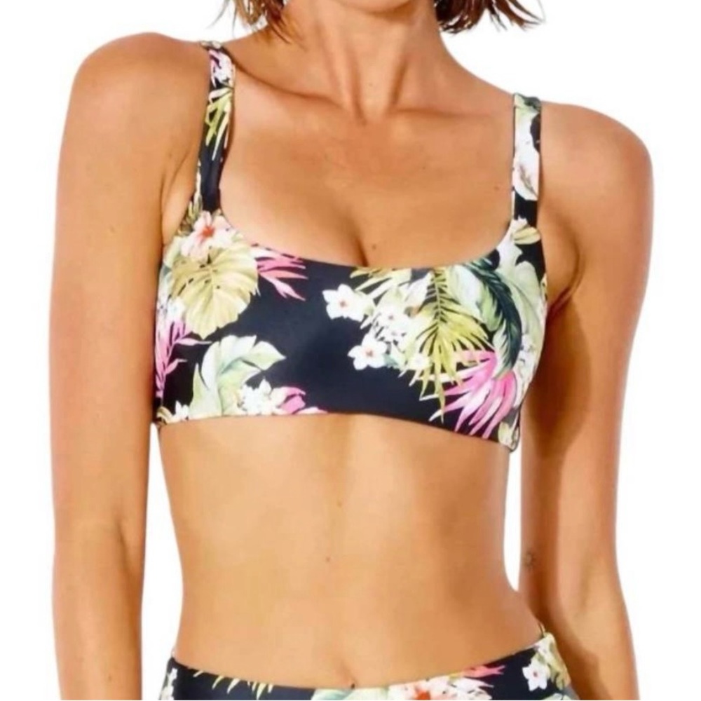 Rip Curl On The Coast Mirage Floral
Print Bikini Top Sz S NWT